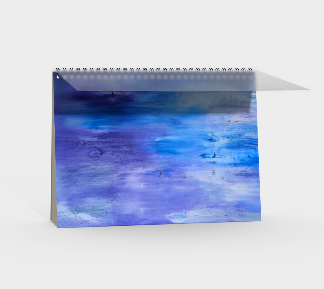 Shallow Abstract Spiral Notebook
