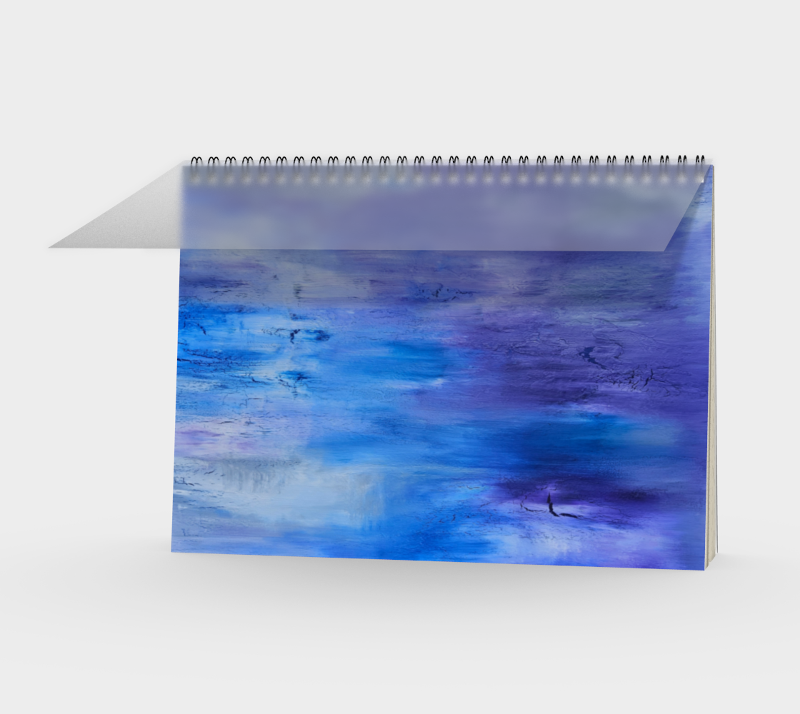 Shallow Abstract Spiral Notebook