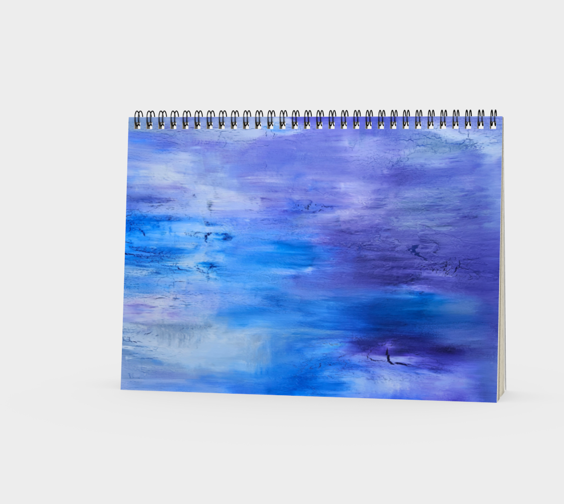Shallow Abstract Spiral Notebook