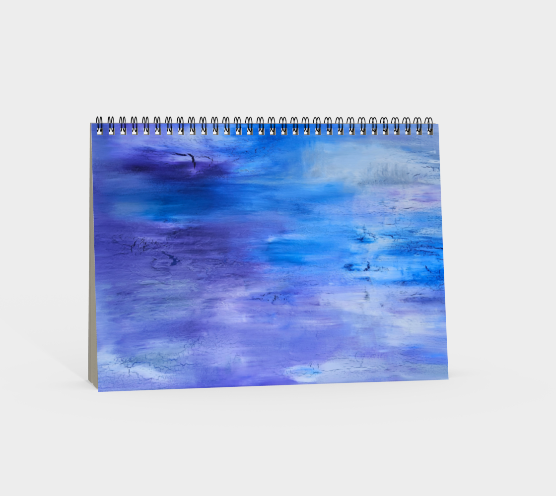Shallow Abstract Spiral Notebook