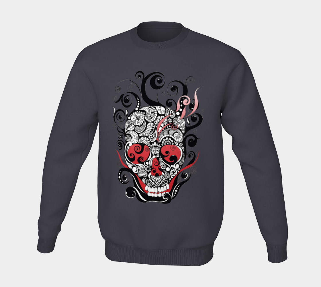 Smoldering Skull Sweatshirt