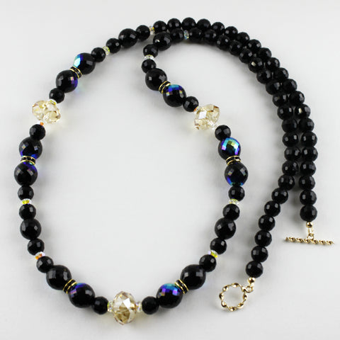 Golden Shadow Swarovski Crystal Necklace