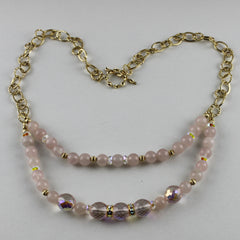 Golden Blush Swarovski Crystal and 14K Gold-Filled Necklace