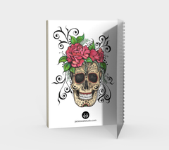 Floral Skull Spiral Notebook