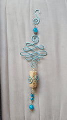 Wine Cork Wire Suncatcher