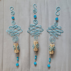 Wine Cork Wire Suncatcher