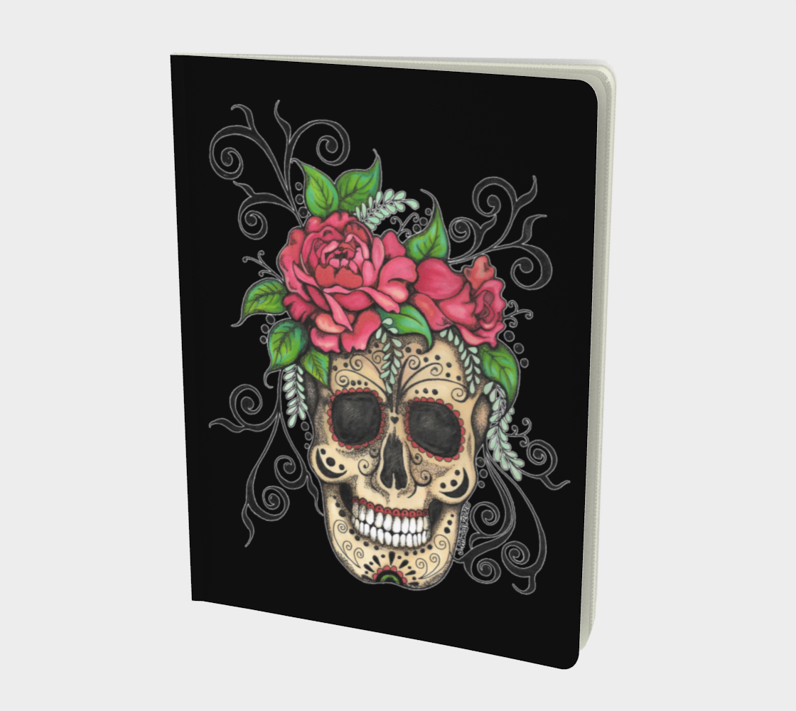 Floral Skull Notebook Large