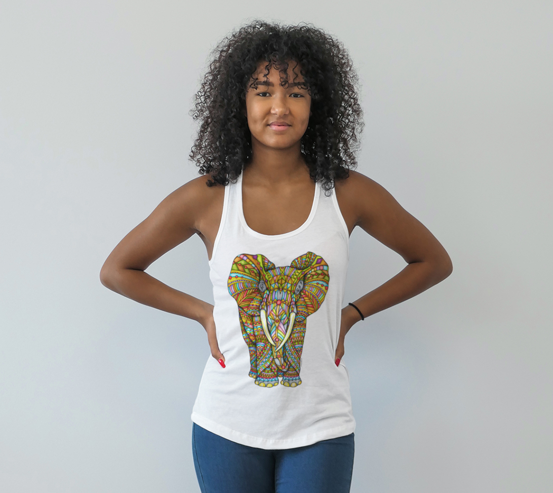 Majestic Elephant Racerback Tank
