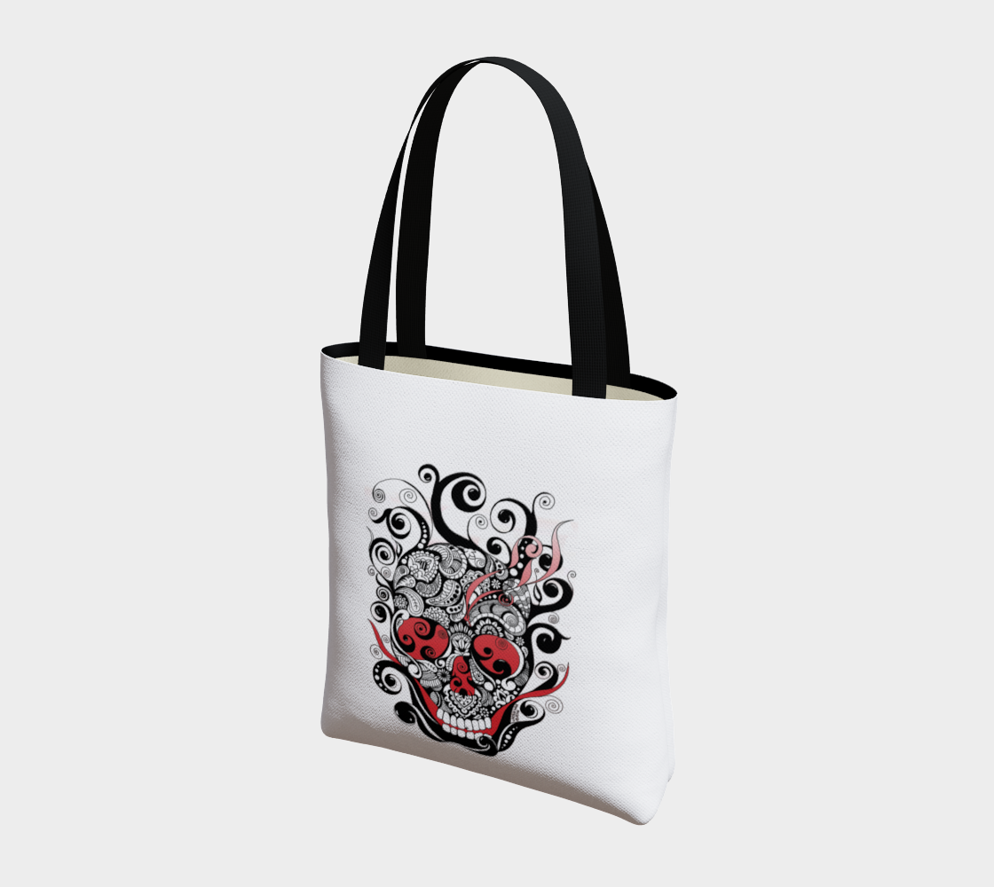 Smoldering Skull Tote