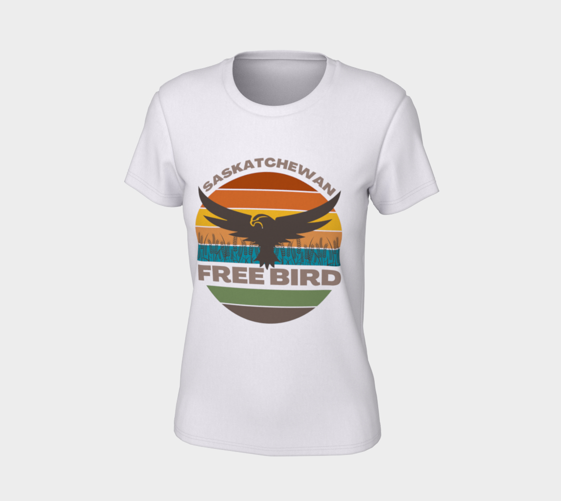 Saskatchewan Free Bird Women's Fitted T-Shirt