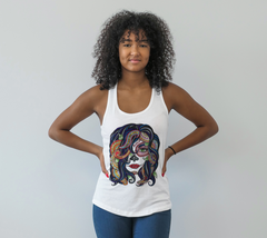 Azure Racerback Tank