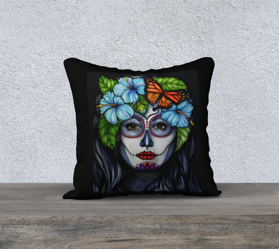 Haunted Pillowcase 18" by 18"