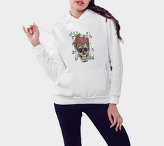 Floral Skull Hoodie
