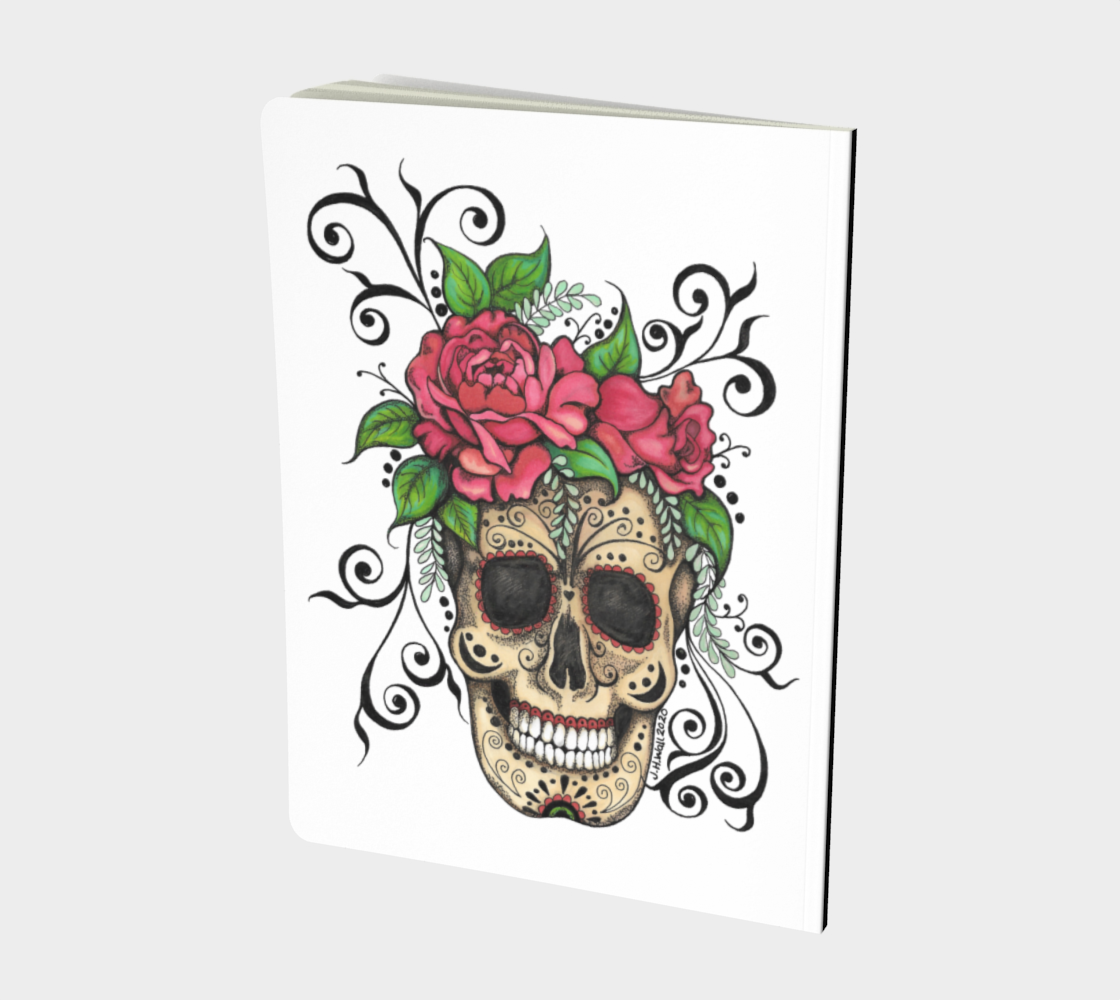Floral Skull Notebook Large