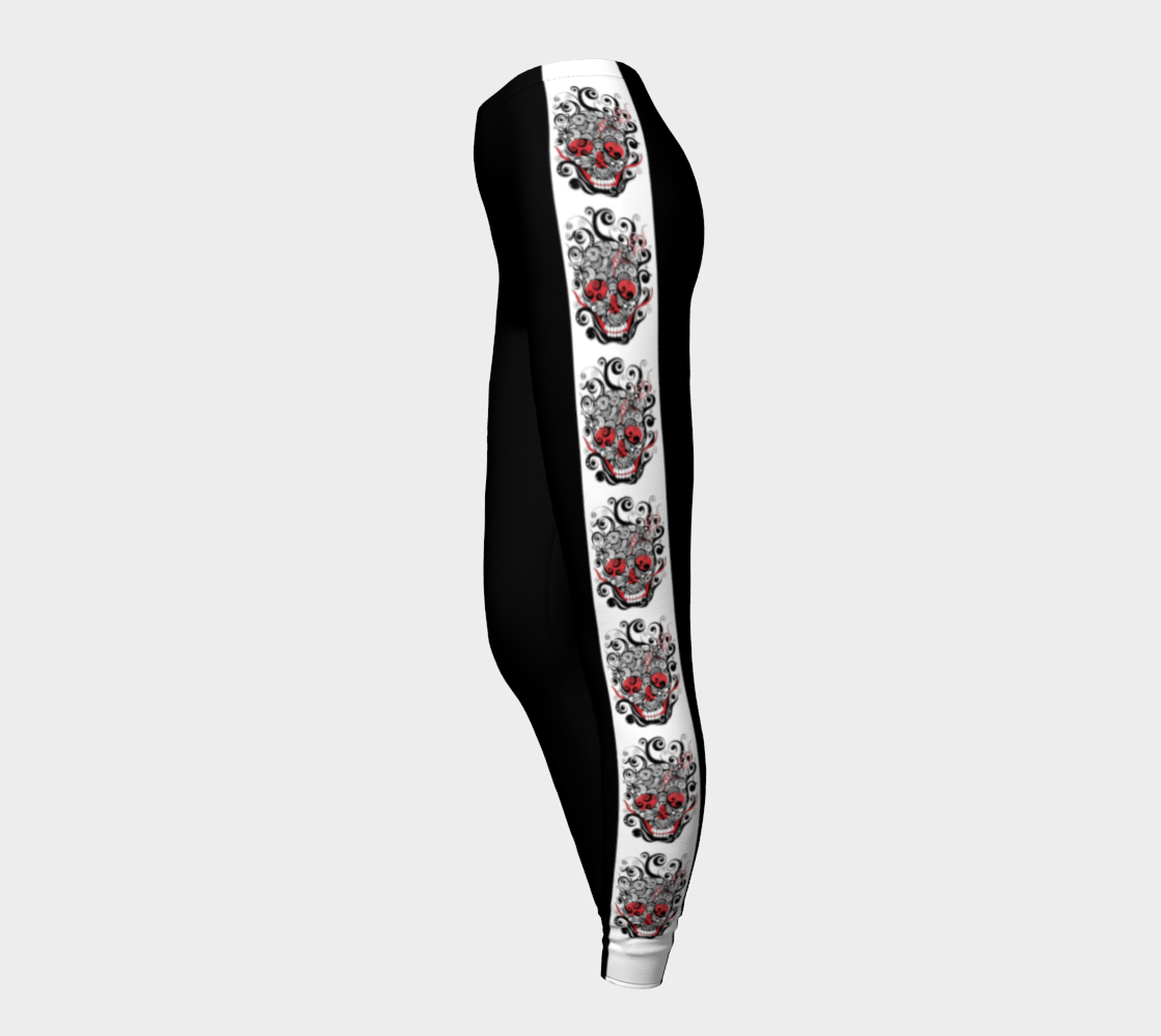 Smoldering Skull Legging