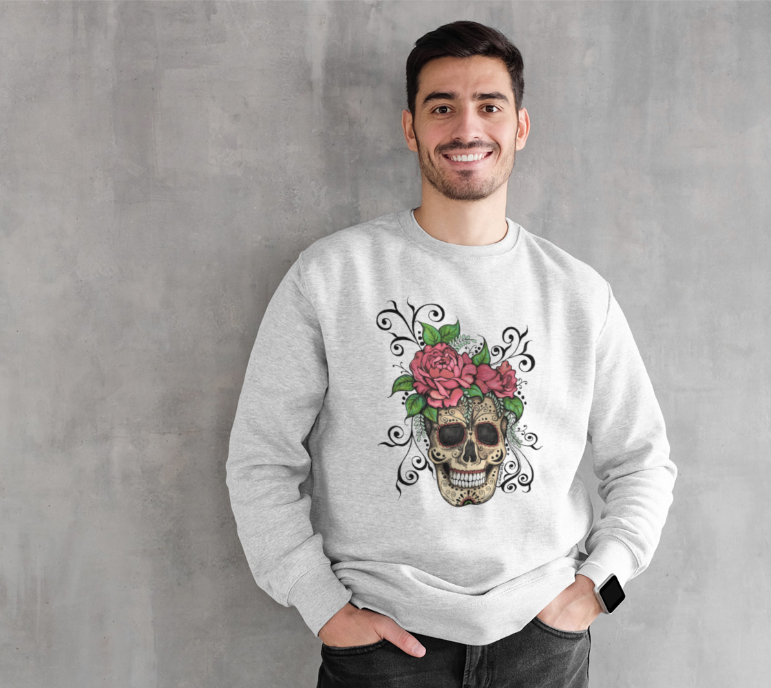Floral Skull Sweatshirt