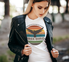 Saskatchewan Free Bird Women's Fitted T-Shirt