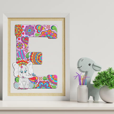 Letter E Printable Art