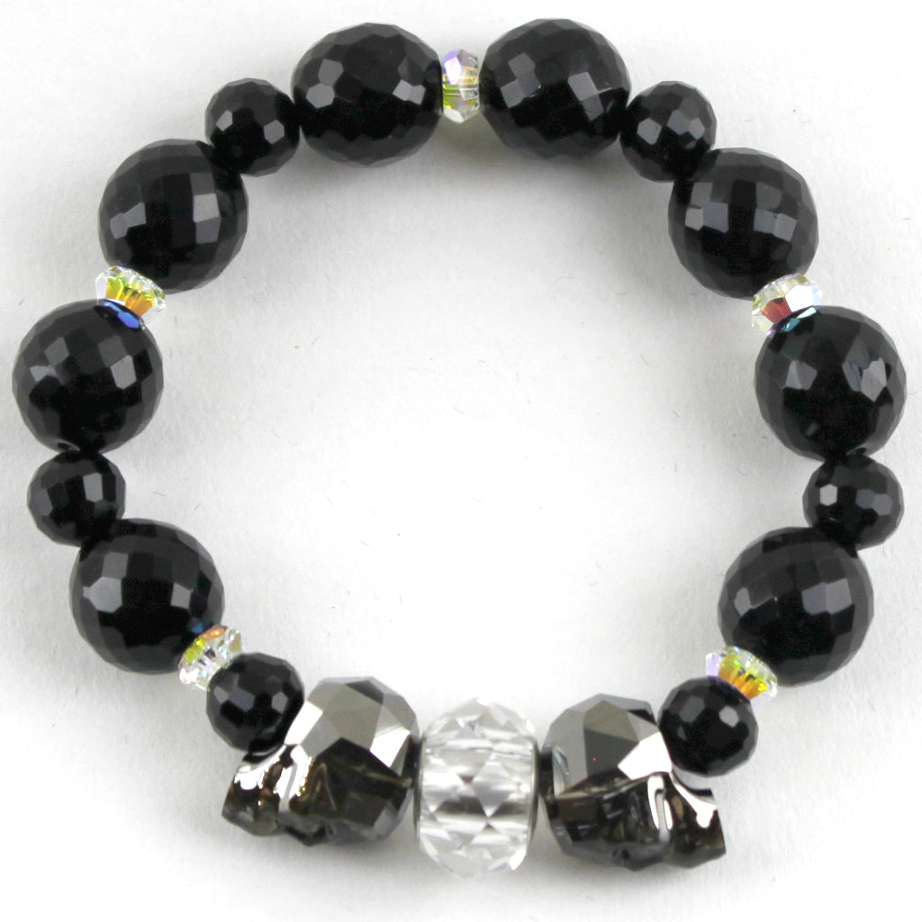 Sliver Night Swarovski Stretch Bracelet