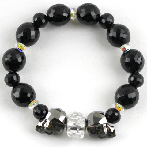 Sliver Night Swarovski Stretch Bracelet