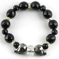 Sliver Night Swarovski Stretch Bracelet