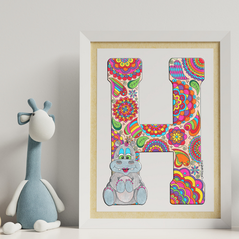 Letter H Printable Art