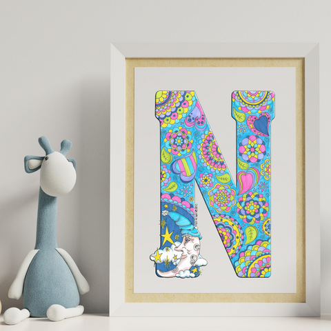 Letter N Printable Art