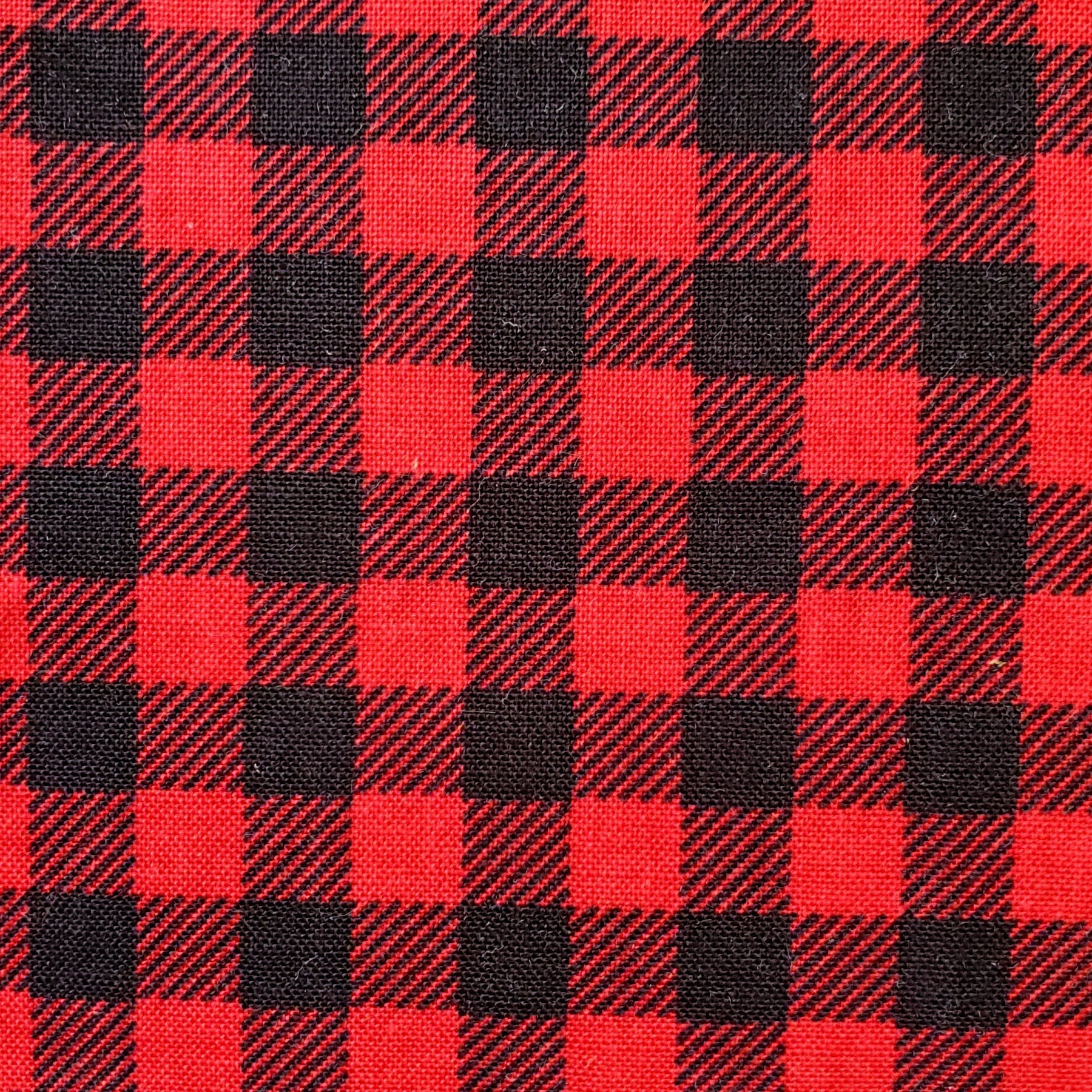 Red and Black Gingham Scrunchie