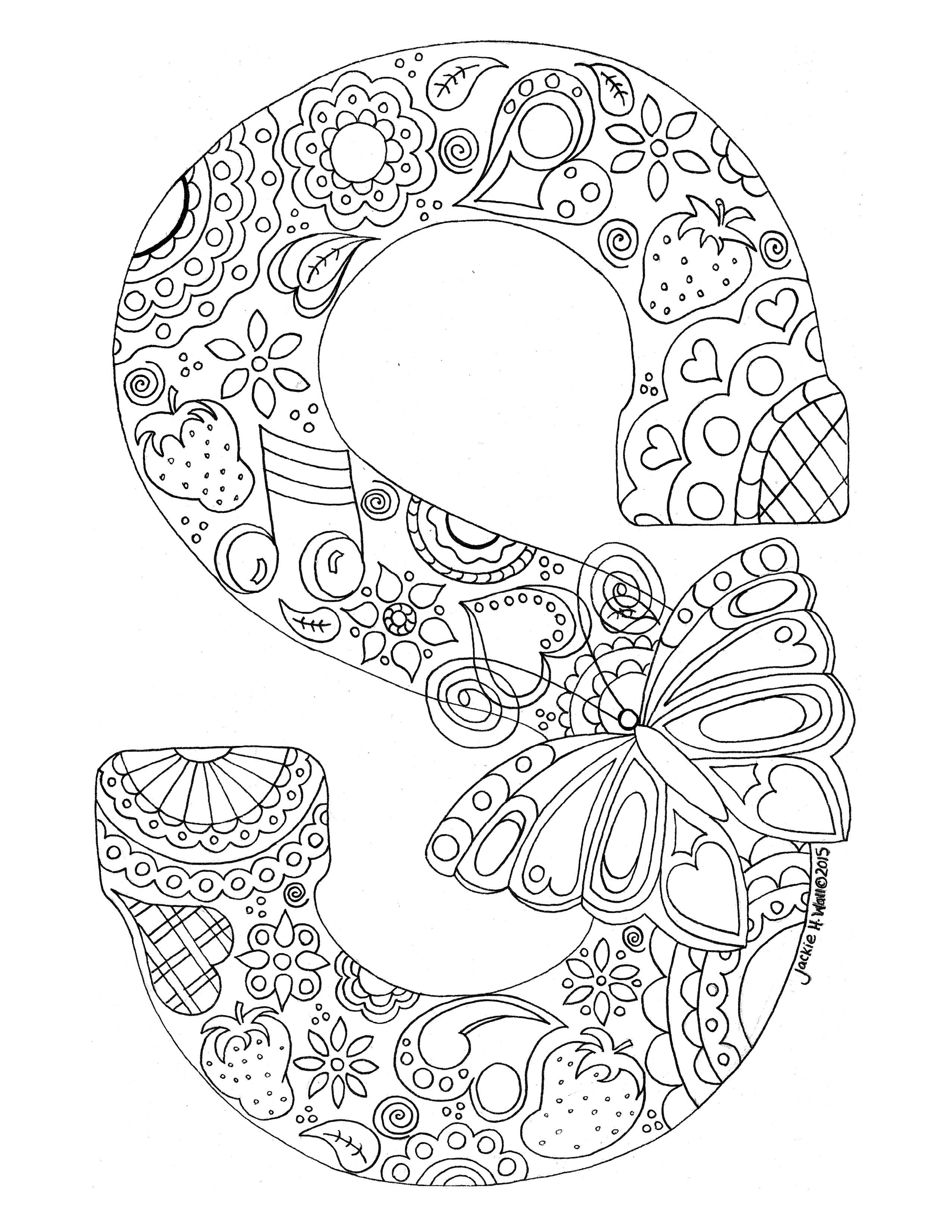 Letter S Colouring Page