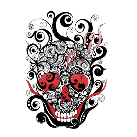 Smoldering Skull Printable Art