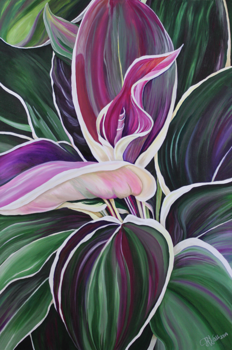 "Vibrancy" Original Acrylic on Canvas 24" by 36"