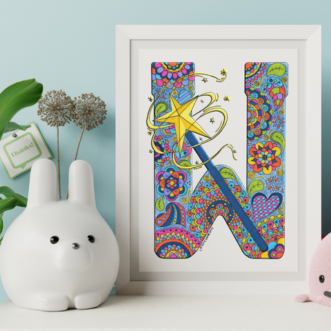 Letter W Printable Art