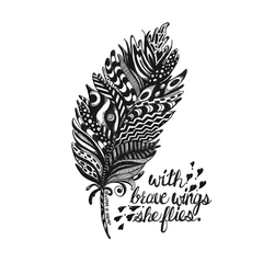 With Brave Wings She Flies Printable Art