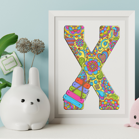 Letter X Printable Art