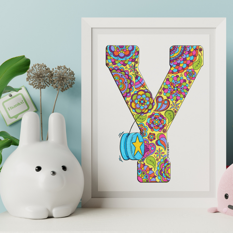 Letter Y Printable Art