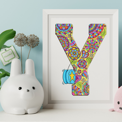 Letter Y Printable Art
