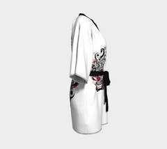 Smoldering Skull Kimono Robe