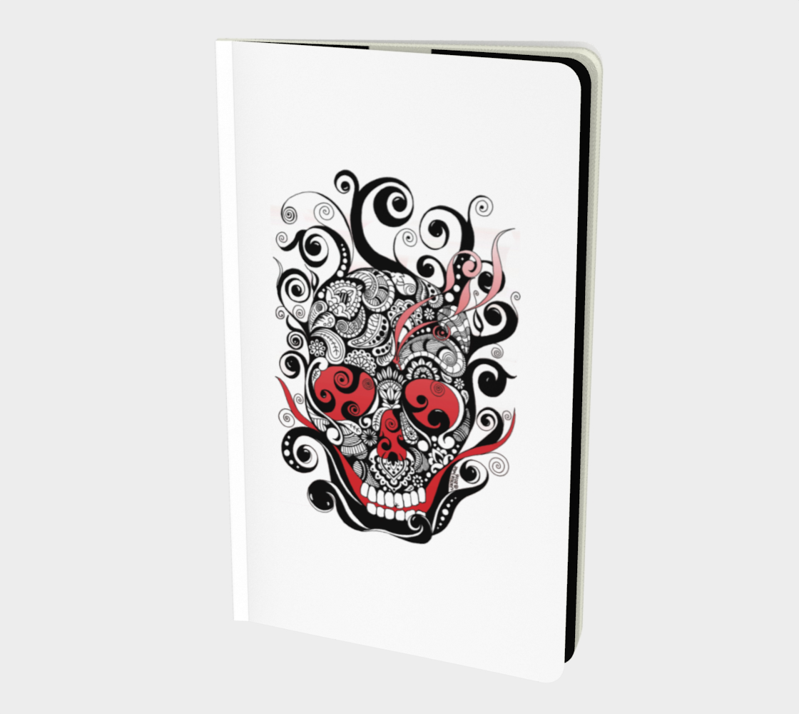 Smoldering Skull Small Notebook