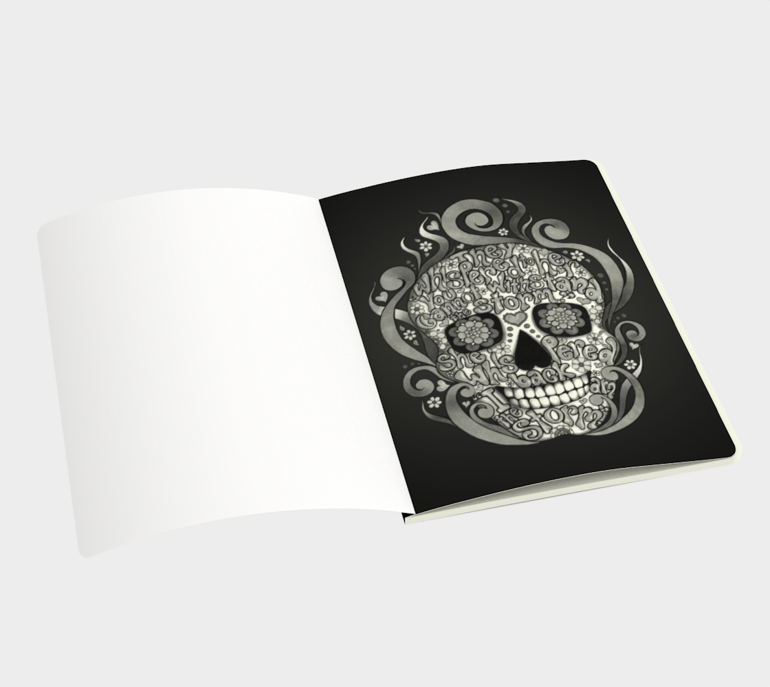 Storm Sugar Skull Large Notebook