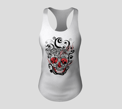 Smoldering Skull Racerback Tank