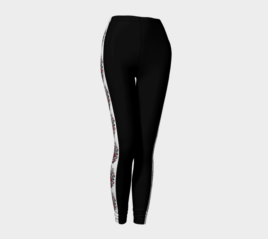 Smoldering Skull Legging