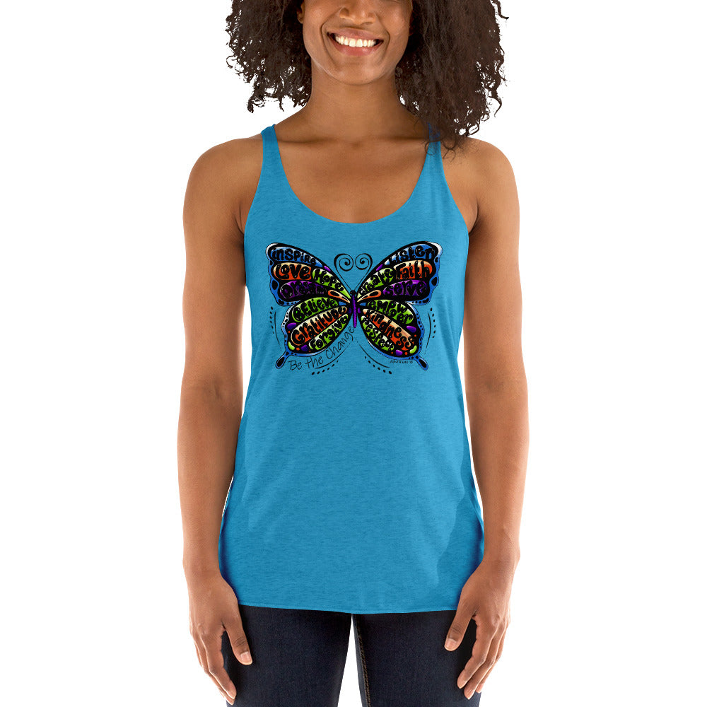 Be the Change Women's Racerback Tank