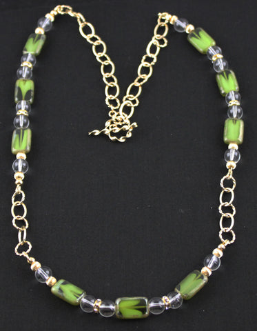 Green with Envy 14K Gold Filled Necklace