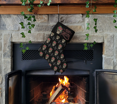 Floral Skull Christmas Stocking