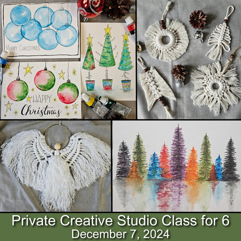 Private Creative Studio Class for 6 - December 7