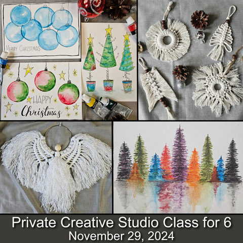 Private Creative Studio Class for 6 - November 29