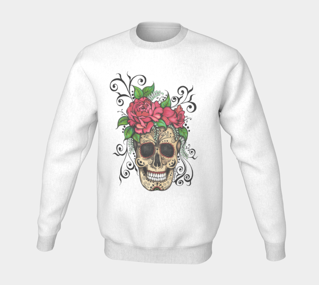 Skull top sweatshirt womens