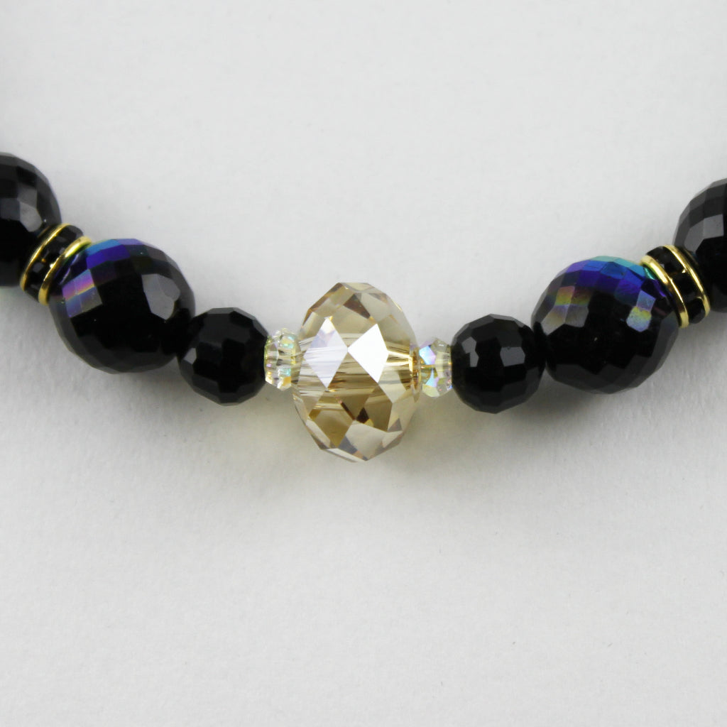 Golden Shadow Swarovski Crystal Necklace