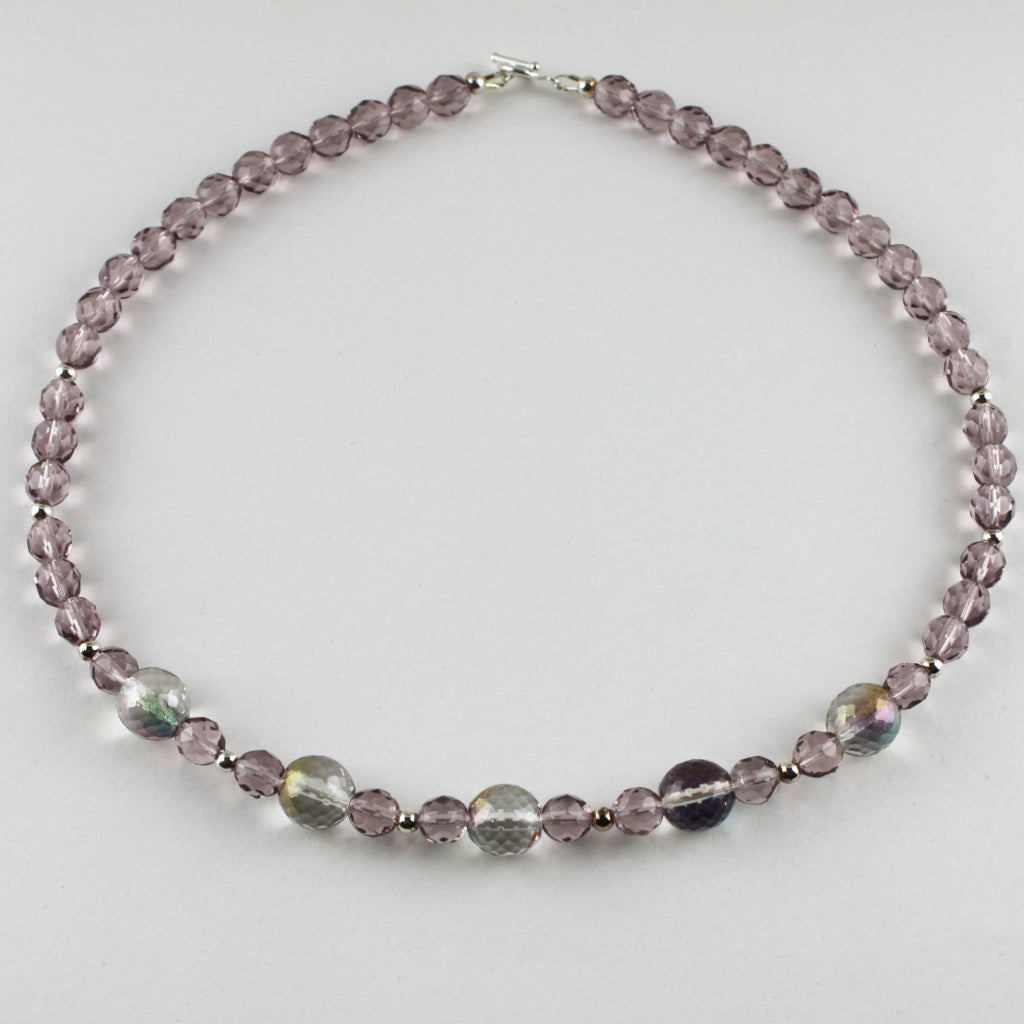 Simply Silver and Pastel 19" Necklace