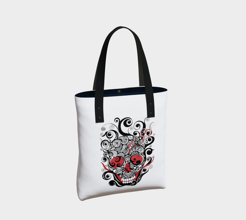 Smoldering Skull Tote